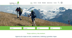 Desktop Screenshot of cumbresviajes.com